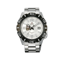 ORIENT: Diver Automatic Watch Open Heart Date White Dial DW03002W Made in Japan