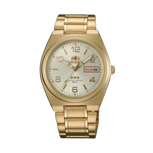 ORIENT: Mechanical Classic Tristar Watch, Metal Strap - 37mm (SAB08001C)