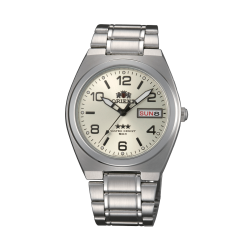 ORIENT: Mechanical Classic Tristar Watch, Metal Strap - 37mm (SAB08003C)