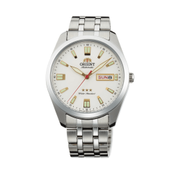 ORIENT: Mechanical Classic Tristar Watch, Metal Strap - 39mm (SAB0C002W)
