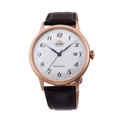 ORIENT: Mechanical Classic Watch, Leather Strap - 40.5mm (RA-AC0001S)