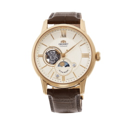 ORIENT: Mechanical Classic Watch, Leather Strap - 42.0mm (RA-AS0004S)