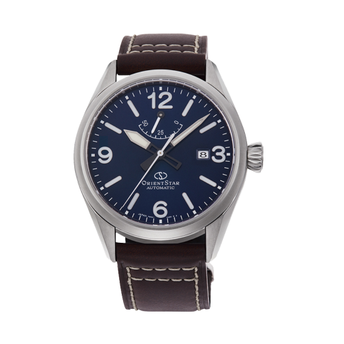 ORIENT STAR: Mechanical Sports Watch, Leather Strap - 41.0mm (RE-AU0204L)