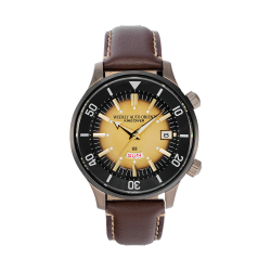 ORIENT: Mechanical Revival Watch, Leather Strap - 43.8mm (RA-AA0D04G) Limited